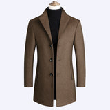 BOLUBAO Brand Men Wool Blends Coats Autumn Winter New Solid Color High Quality Men's Wool Coats Luxurious Wool Blends Coat Male