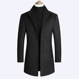 BOLUBAO Brand Men Wool Blends Coats Autumn Winter New Solid Color High Quality Men's Wool Coats Luxurious Wool Blends Coat Male