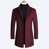BOLUBAO Brand Men Wool Blends Coats Autumn Winter New Solid Color High Quality Men's Wool Coats Luxurious Wool Blends Coat Male