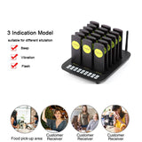 BYHUBYENG Paging System Restaurant Coaster Queue System Customers Take Food to Use 18 pcs Wireless Pagers Buzzer