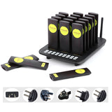 BYHUBYENG Paging System Restaurant Coaster Queue System Customers Take Food to Use 18 pcs Wireless Pagers Buzzer