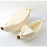Banana Cat Bed House Cozy Cute Banana Puppy Cushion Kennel Warm Portable Pet Basket Supplies Mat Beds for Cats & Kittens