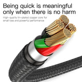 Baseus LED Lighting Micro USB Cable 3A Fast Charging Charger Microusb Cable For Samsung Xiaomi Android Mobile Phone Wire Cord 3m - app80
