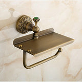 Beelee Bathroom Tissue Holder/toilet Paper Holder Solid Brass Wall-mounted Toilet Roll Holder, Toilet Paper Tissue Holder with M