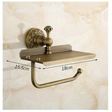 Beelee Bathroom Tissue Holder/toilet Paper Holder Solid Brass Wall-mounted Toilet Roll Holder, Toilet Paper Tissue Holder with M