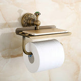Beelee Bathroom Tissue Holder/toilet Paper Holder Solid Brass Wall-mounted Toilet Roll Holder, Toilet Paper Tissue Holder with M