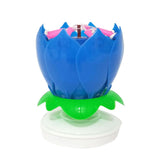 Birthday Cake Music Candles Lotus Flower Christmas Festival Decorative Music Wedding Party Decoration