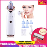 ssss  Blackhead Remover Nose T Zone Pore Vacuum Acne Pimple Removal Vacuum Suction Tool Facial Diamond Dermabrasion Machine Face Clean
