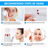dasda  Blackhead Remover Nose T Zone Pore Vacuum Acne Pimple Removal Vacuum Suction Tool Facial Diamond Dermabrasion Machine Face Clean