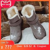 Bota Feminina Women Winter Boots ladies Ankle Boots For Women Winter Shoes women snow boots black botas mujer Plus Size 35-44