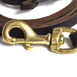 ssss  Braided Real Leather Dog Leash Walking Training Leads for German Shepherd 1.2cm width 150cm-300cm
