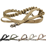 Bungee Dog Leash 2 Handle Cat Dog Pet Leash Elastic Leads Rope Tachtical Dog Training Leashes For German Shepherd Big Dogs