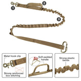 Bungee Dog Leash 2 Handle Cat Dog Pet Leash Elastic Leads Rope Tachtical Dog Training Leashes For German Shepherd Big Dogs