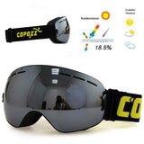 dasda  COPOZZ brand ski goggles double layers UV400 anti-fog big ski mask glasses skiing snow men women snowboard goggles GOG-201 Pro