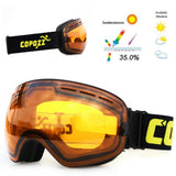 dasda  COPOZZ brand ski goggles double layers UV400 anti-fog big ski mask glasses skiing snow men women snowboard goggles GOG-201 Pro