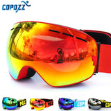 dasda  COPOZZ brand ski goggles double layers UV400 anti-fog big ski mask glasses skiing snow men women snowboard goggles GOG-201 Pro