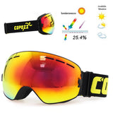 dasda  COPOZZ brand ski goggles double layers UV400 anti-fog big ski mask glasses skiing snow men women snowboard goggles GOG-201 Pro