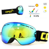 dasda  COPOZZ brand ski goggles double layers UV400 anti-fog big ski mask glasses skiing snow men women snowboard goggles GOG-201 Pro