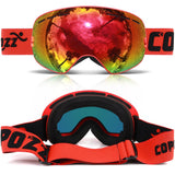 dasda  COPOZZ brand ski goggles double layers UV400 anti-fog big ski mask glasses skiing snow men women snowboard goggles GOG-201 Pro