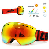 dasda  COPOZZ brand ski goggles double layers UV400 anti-fog big ski mask glasses skiing snow men women snowboard goggles GOG-201 Pro