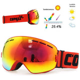 dasda  COPOZZ brand ski goggles double layers UV400 anti-fog big ski mask glasses skiing snow men women snowboard goggles GOG-201 Pro