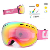 dasda  COPOZZ brand ski goggles double layers UV400 anti-fog big ski mask glasses skiing snow men women snowboard goggles GOG-201 Pro