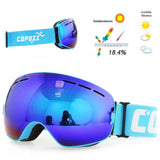 dasda  COPOZZ brand ski goggles double layers UV400 anti-fog big ski mask glasses skiing snow men women snowboard goggles GOG-201 Pro