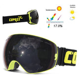dasda  COPOZZ brand ski goggles double layers UV400 anti-fog big ski mask glasses skiing snow men women snowboard goggles GOG-201 Pro