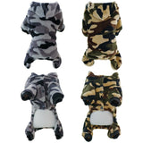 dasda  Camo Small Dog Clothes Winter Warm Dog Jumpsuit Soft Fleece Dog Coat Warm Cat Clothes Shih Tzu Yorkie Pet Clothing For Dog Cats