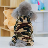 dasda  Camo Small Dog Clothes Winter Warm Dog Jumpsuit Soft Fleece Dog Coat Warm Cat Clothes Shih Tzu Yorkie Pet Clothing For Dog Cats