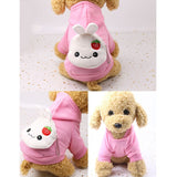 dasda  Cartoon Dog Hoodie With Pocket Warm Soft Winter Dog Clothes Chihuahua Yorkie Puppy Coat Clothing For Small Medium Dogs