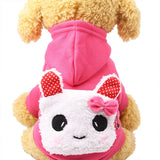 dasda  Cartoon Dog Hoodie With Pocket Warm Soft Winter Dog Clothes Chihuahua Yorkie Puppy Coat Clothing For Small Medium Dogs