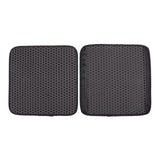 Cat Litter Mat Litter Trapping Litter Mat Honeycomb Double Layer Waterproof And Urine Proof Trapping Mat For Furniture/Hooded Ma