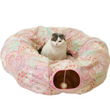 Cat Play toy Tunnel Funny Pet Tunnel Foldable Bulk Small Pet Toys Portable Rabbit Pet Tunnel Cat Beds House and Sleep with Ball