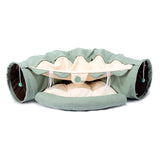Cat Play toy Tunnel Funny Pet Tunnel Foldable Bulk Small Pet Toys Portable Rabbit Pet Tunnel Cat Beds House and Sleep with Ball