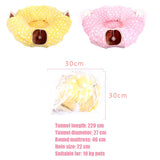 Cat Play toy Tunnel Funny Pet Tunnel Foldable Bulk Small Pet Toys Portable Rabbit Pet Tunnel Cat Beds House and Sleep with Ball