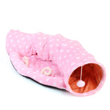 Cat Play toy Tunnel Funny Pet Tunnel Foldable Bulk Small Pet Toys Portable Rabbit Pet Tunnel Cat Beds House and Sleep with Ball