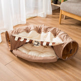 Cat Play toy Tunnel Funny Pet Tunnel Foldable Bulk Small Pet Toys Portable Rabbit Pet Tunnel Cat Beds House and Sleep with Ball