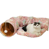 Cat Play toy Tunnel Funny Pet Tunnel Foldable Bulk Small Pet Toys Portable Rabbit Pet Tunnel Cat Beds House and Sleep with Ball
