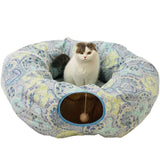Cat Play toy Tunnel Funny Pet Tunnel Foldable Bulk Small Pet Toys Portable Rabbit Pet Tunnel Cat Beds House and Sleep with Ball
