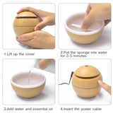 Changeable Aroma Essential Oil Diffuser Mini USB Air Humidifier Portable Ultrasonic Mist Humidifier Air Purifier LED Night Light