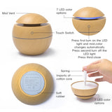 Changeable Aroma Essential Oil Diffuser Mini USB Air Humidifier Portable Ultrasonic Mist Humidifier Air Purifier LED Night Light