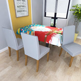 Christmas Chair Cover Kitchen Dining Seat Cover Slipcover Chair Removable Elastic Spandex Chair Covers New Year Xmas Party Decor