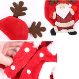 Christmas Dog Clothes Winter Dog Coat For Santa Costume Dog Clothing Pug Chihuahua Pet Cat Clothes Soft Dog Jacket for Xmas