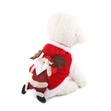 Christmas Dog Clothes Winter Dog Coat For Santa Costume Dog Clothing Pug Chihuahua Pet Cat Clothes Soft Dog Jacket for Xmas