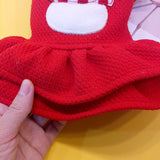 Christmas Dog Girl Clothes Pet Warm Winter Clothing Pet Princess Dress Costume 2-legged Cute Apparel Christmas Outfit