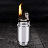 Cocina al aire libre de acero inoxidable, tubo de supervivencia soplado de fuego, tubo portátil de arranque de fuego, tubo retráctil de Camping, encendedor de tubo de fuego