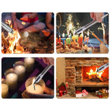 Cocina al aire libre de acero inoxidable, tubo de supervivencia soplado de fuego, tubo portátil de arranque de fuego, tubo retráctil de Camping, encendedor de tubo de fuego
