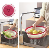 Collapsible Sealing Cover Food Storage Lid Microwave Oven Crisper Cap Refrigerator Dish Lids Plate Dustpoof Cover Kitchen Tool