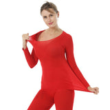 Comfy Seamless Elastic Thermal Innerwear Set Ultra-thin High Heat Inner wear Tops Thermal Underwear Bottoms 2019 Women Gift